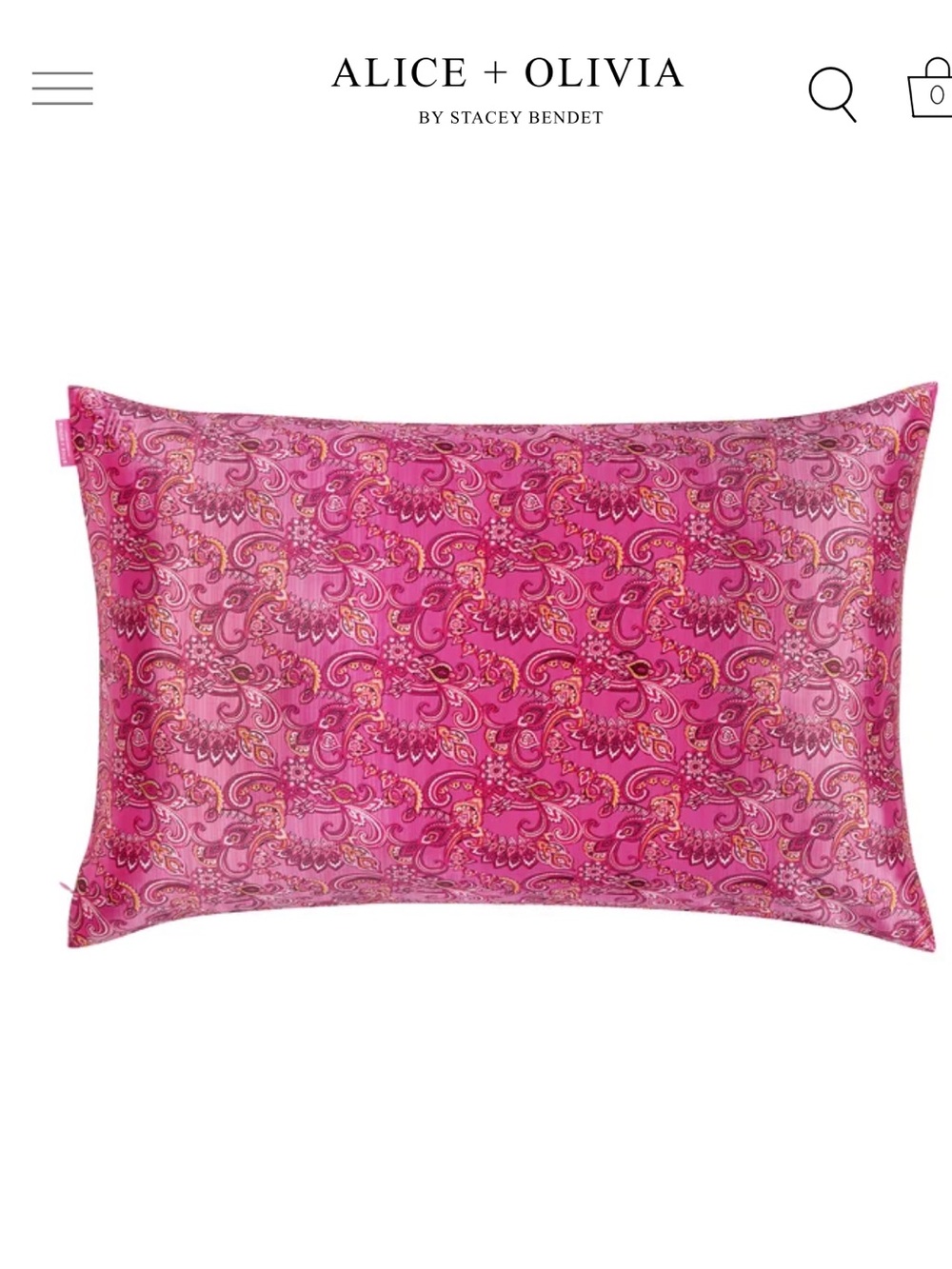 Slip Pink Paisley 100% Silk Pillowcase
